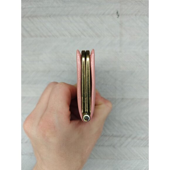 Vintage Princess Dore Pink Cowhide Coin Purse Wallet Kiss Lock Western Germany - Picture 7 of 10